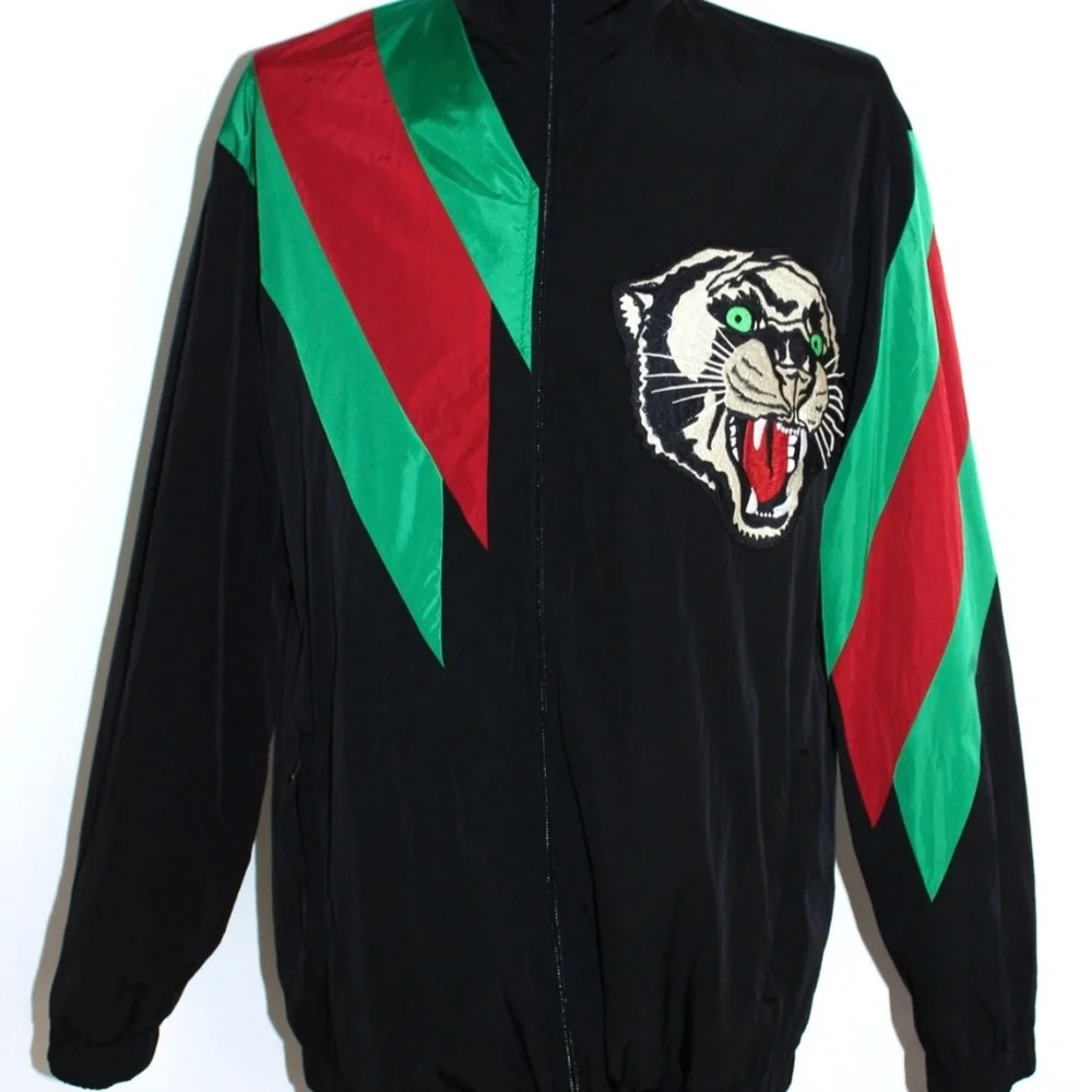 Gucci Panther Web Nylon Track Jacket